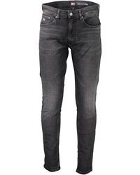 Tommy Hilfiger - Black Cotton Jeans & Pant - Lyst