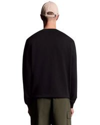Lyle & Scott - Black Cotton Sweatshirt - Lyst