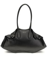 McQueen - Black Calf Leather Bos Taurus Shoulder Bag - Lyst