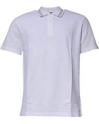 Versace - White Viscose Collared Men Polo Short Sleeves T - Lyst