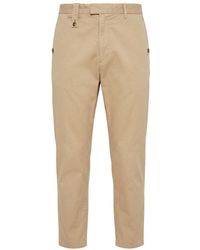 Trussardi - Beige Cotton Men Pants - Lyst