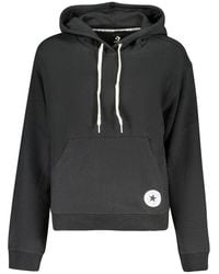 Converse - Black Cotton 's Sweatshirt - Lyst