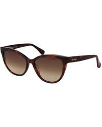 Max Mara - Brown Acetate Sunglasses - Lyst