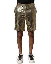 Dolce & Gabbana - Sequin Shorts - Lyst