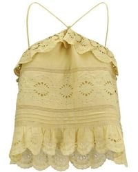 Isabel Marant - Marant Etoile Prisha Ruffle Top - Lyst