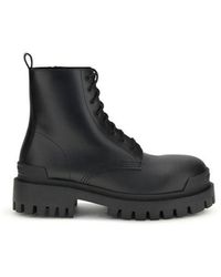 Balenciaga Bicolor Calf Leather Bos Taurus Lace in Brown for  display picture 2