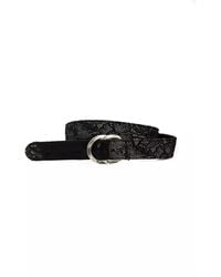 Byblos - Elegant Textured Weave Leather Belt - Lyst