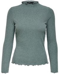 ONLY - Bicolor Viscose Sweatshirt - Lyst