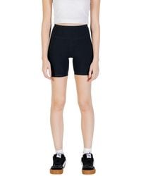 Converse - Black Cotton Bermuda Shorts - Lyst