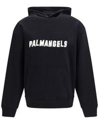 Palm Angels - Black Cotton Sweatshirt - Lyst