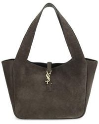 Saint Laurent - Brown Calf Leather Bos Taurus Shoulder Bag - Lyst