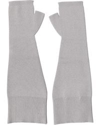 Dolce & Gabbana - Virgin Wool Knitted Fingerless Gloves - Lyst