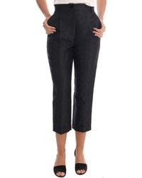 Dolce & Gabbana - Floral Brocade Capri Pants - Lyst