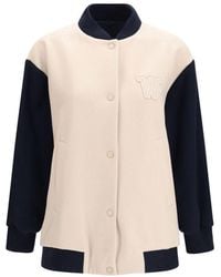 Max Mara - Blue Wool Oves Aries Bomber - Lyst