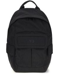 Y-3 - Black Polyamide Backpack - Lyst