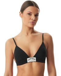 Calvin Klein - Black Cotton Bra - Lyst