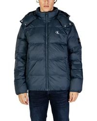 Calvin Klein - Blue Polyamide Jacket - Lyst