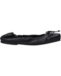 Jacquemus - Black Leather Ballet Flats - Lyst
