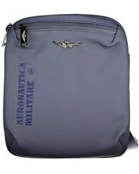 Aeronautica Militare - Sleek Shoulder Bag With Contrasting Details - Lyst