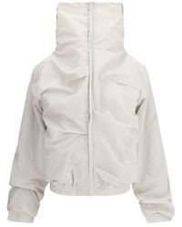ALAINPAUL - Gray Polyamide Shell Jacket - Lyst