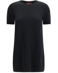 Gucci - Black Wool Oves Aries Casual Dress - Lyst