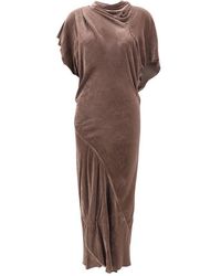 Rick Owens - Beige Viscose Casual Dress - Lyst