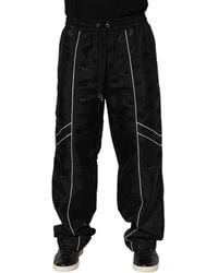 Dolce & Gabbana - Black Cotton Straight Jogger Sweatpants Pants - Lyst