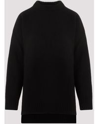 Jil Sander - Black Wool Pullover - Lyst