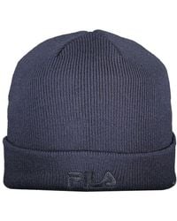 Fila - Blu Polyacrylic Mens Cap - Lyst