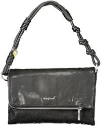 Desigual - Black Polyurethane Handbag - Lyst