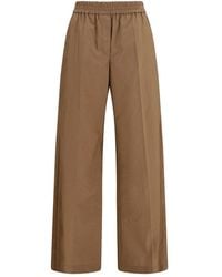 Brunello Cucinelli - Brown Cotton Casual Pants - Lyst