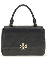 Tory Burch - Black Calf Leather Bos Taurus Wallet - Lyst