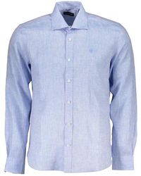 North Sails - Light Blue Linen Shirt - Lyst