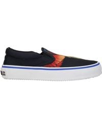 Marcelo Burlon - Slip On Uomo Tessuto Nero/Multicolore - Lyst