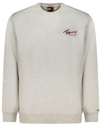 Tommy Hilfiger - Gray Cotton Men's Sweatshirt - Lyst