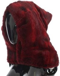 Dolce & Gabbana - Hamster Fur Crochet Hood Scarf Hat - Lyst