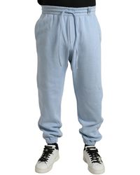 Dolce & Gabbana - Light Blue Cotton Sweatpants Men Jogger Pants - Lyst
