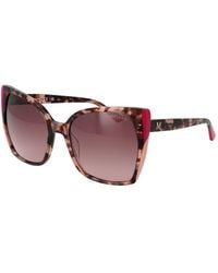 MARCIANO BY GUESS - Brown Acetate Sunglasses - Lyst