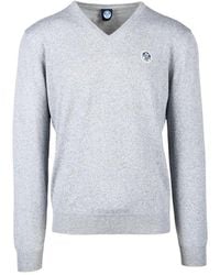 North Sails - Gray Cotton Sweatshirt - Lyst