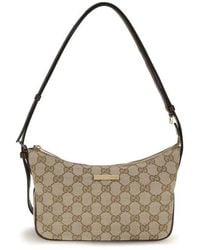 Gucci - Beige Polyester Shoulder Bag - Lyst