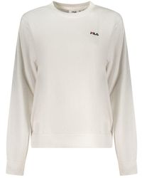 Fila - White Cotton 's Sweatshirt - Lyst