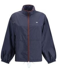 Prada - Blue Polyamide Shell Jacket - Lyst