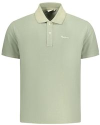 Pepe Jeans - Verde Cotton Men's Polo Shirt - Lyst