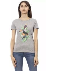 TRUSSARDI ACTION - Gray Cotton T - Lyst