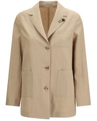 Lardini - Beige Wool Oves Aries Full - Lyst