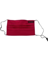 Dolce & Gabbana - Elegant Cotton Pleated Face Mask - Lyst
