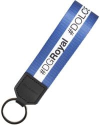 Dolce & Gabbana - Logo Polyester Pvc Holder Keychain Keyring - Lyst