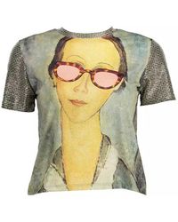 Desigual - Polyester Tops & T-shirt - Lyst