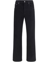 Golden Goose - Black Cotton Slim Fit Jeans - Lyst