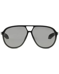 McQueen - Black Acetate Sunglasses - Lyst